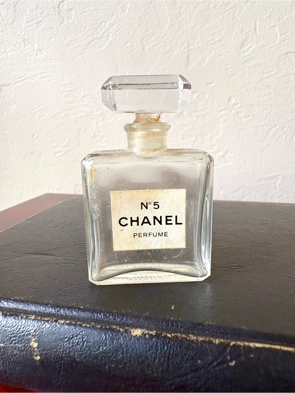 Vintage Chanel No. 5 Original Glass Collectable Empty Mini Perfume Bottle